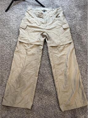 The North Face Girls' Convertible Hiking Pants XL 16 Khaki Tan